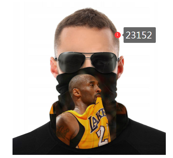 NBA 2021 Los Angeles Lakers #24 kobe bryant 23152 Dust mask with filter->nba dust mask->Sports Accessory